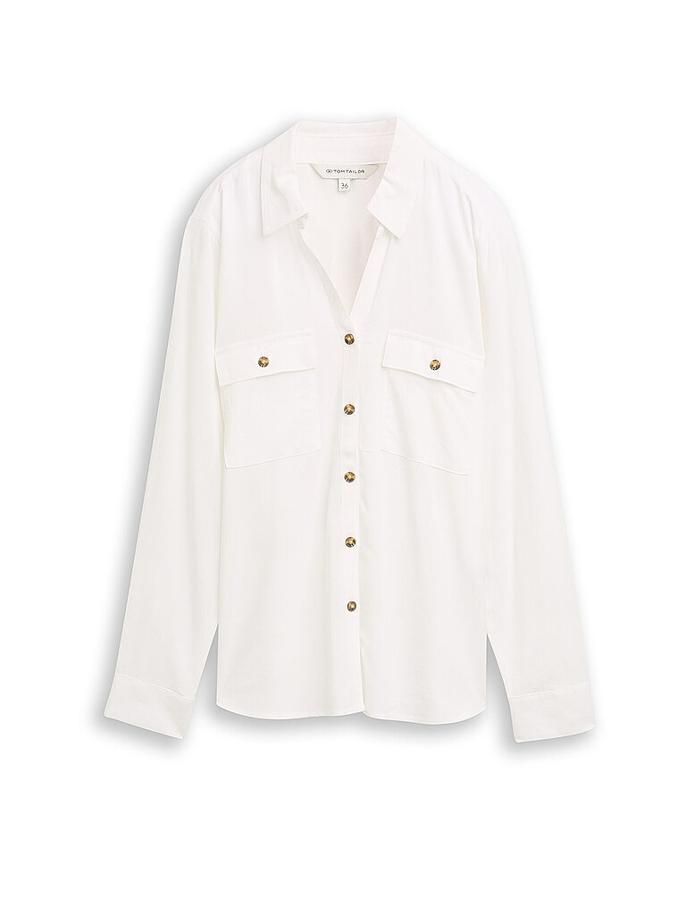 Tom Tailor 1045263 Blouse White 38 8